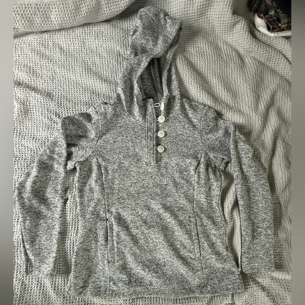 Columbia Heathered Gray Hoodie